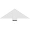 Ekena Millwork Kennewick Architectural Grade PVC Gable Bracket, 36"W x 12"H x 2"D x 6"F, 8/12 Pitch GBP036X12X0206KEN00 - alternate 3